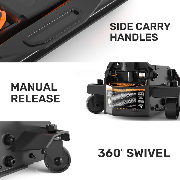 RGM-3TCLW GarageMax, 3 Ton Electric Floor Jack, Low Profile Jack for Quickly Car Lift, Hydraulic Service Jack