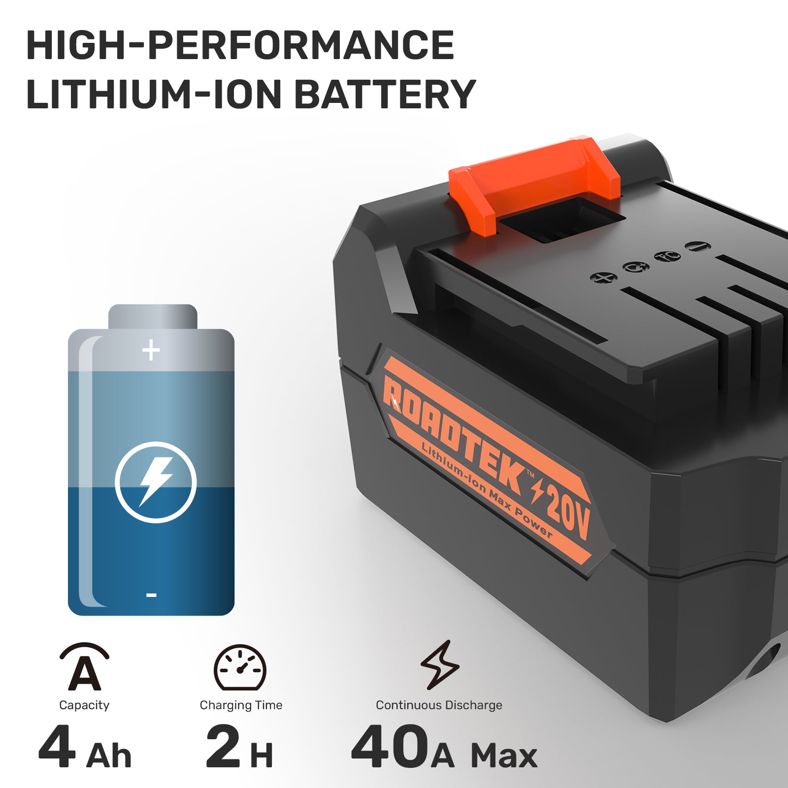 RGMP-001 ROADTEK GarageMax 4AH Battery