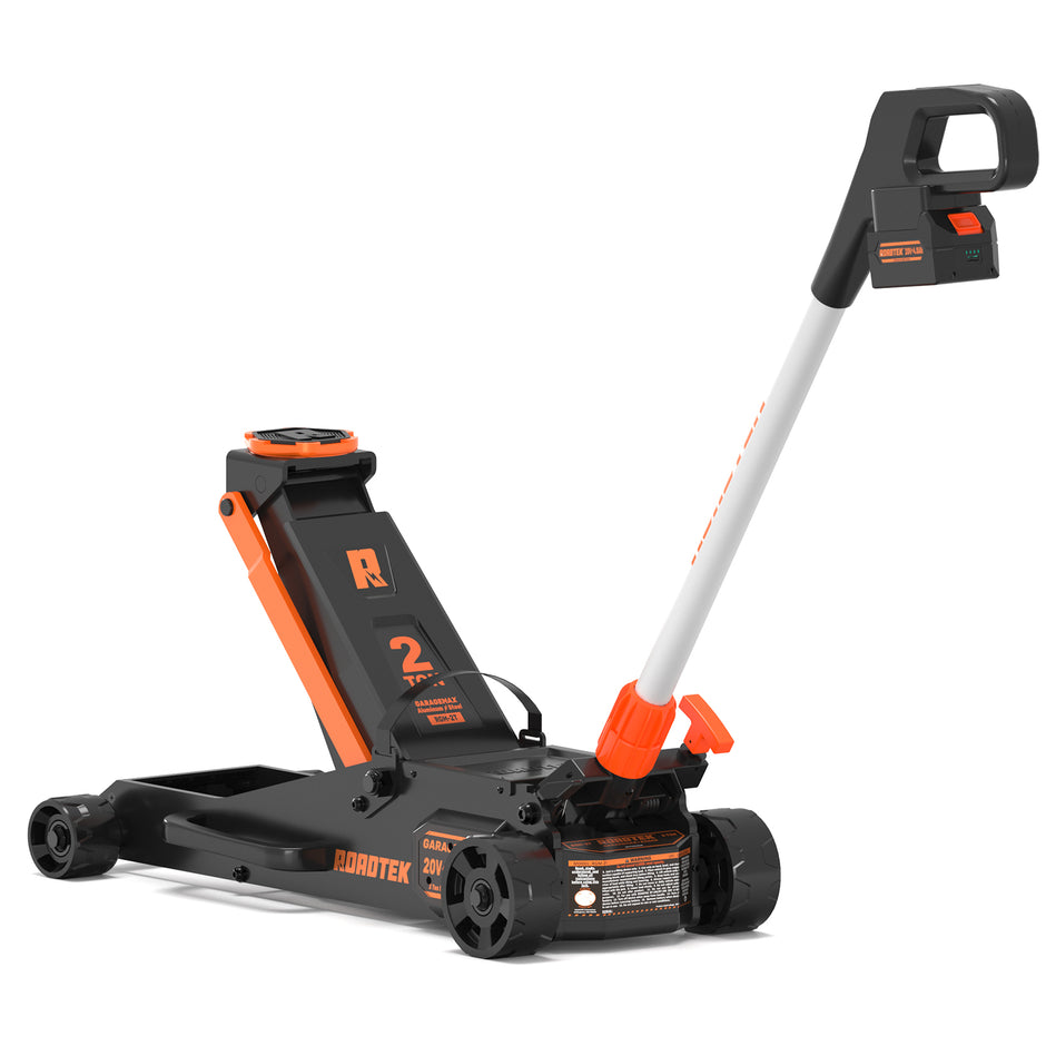 RGM-2T, 2 Ton Electric Floor Jack, Low Profile Aluminum & Steel