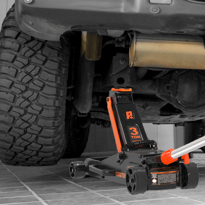 RGM-3T GarageMax, 3 Ton Electric Floor Jack, Low Profile Aluminum and Steel Jack for Quickly Car Lift