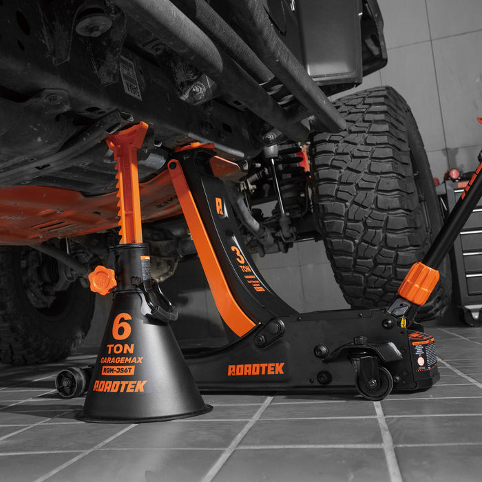 RGM-3TCLG GarageMax, 3 Ton Electric Floor Jack, Low Profile Jack for Quickly Car Lift, Hydraulic Service Jack