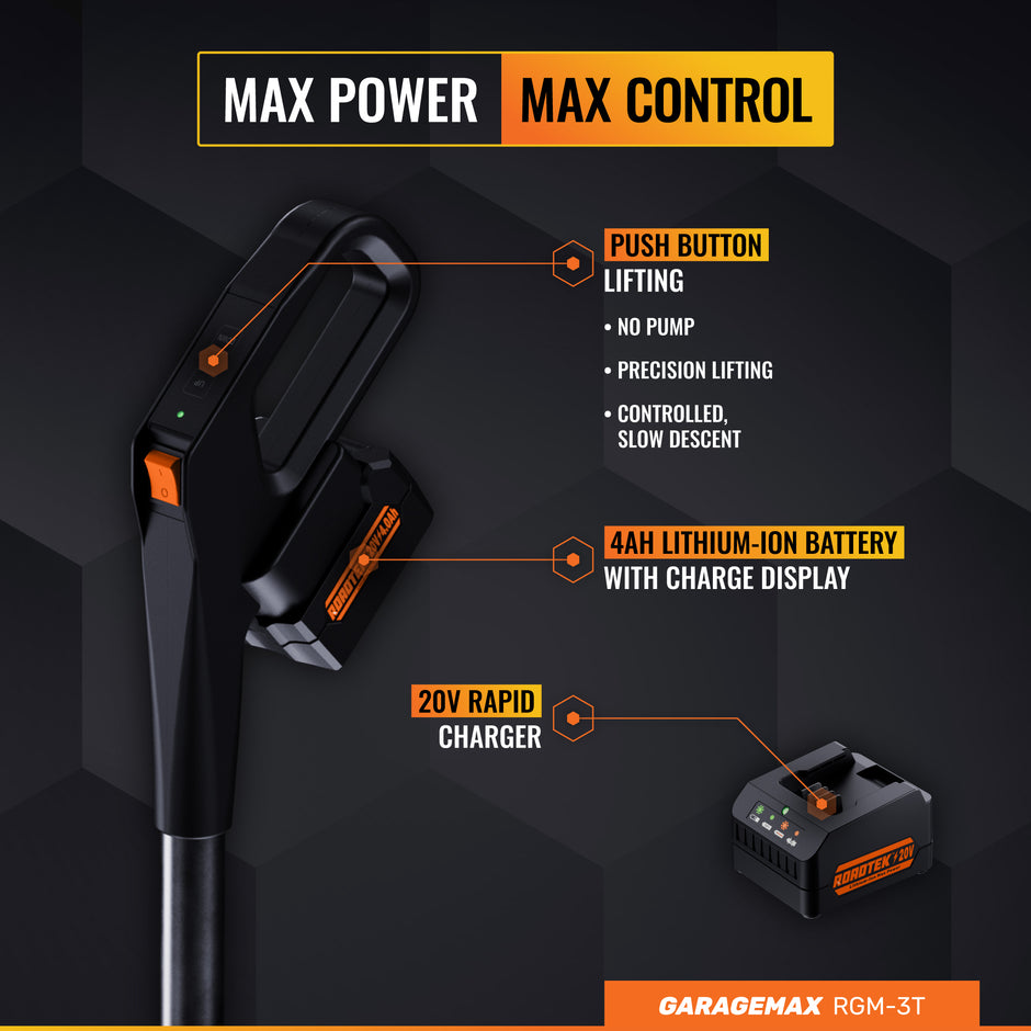 RGM-3T, 3 Ton Electric Floor Jack, Low Profile Aluminum & Steel