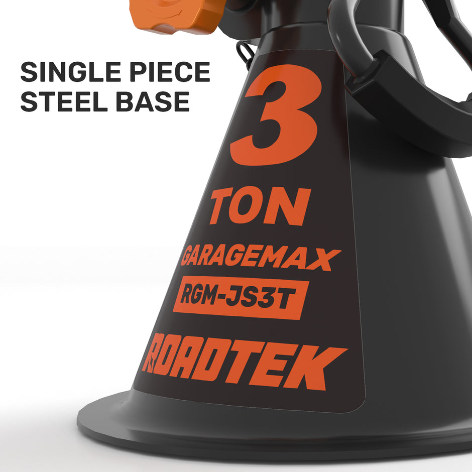 RGM-JS3T, 3 Ton Heavy Duty Jack Stands with Integrated Steel Base and Double Locking