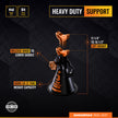 RGM-JS3T, 3 Ton Heavy Duty Jack Stands with Integrated Steel Base and Double Locking
