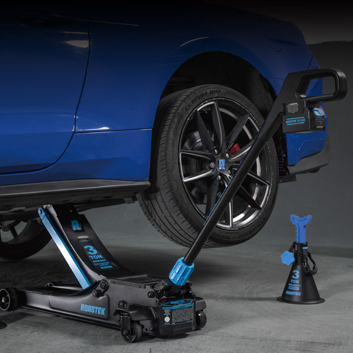 RSM-3TLG ShopMax, 3 Ton Electric Floor Jack Pro, Low Profile Jack for Quickly Car Lift, Hydraulic Service Jack